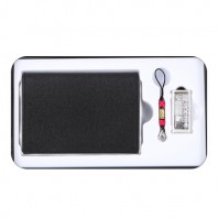 사피아노소가죽명함지갑+수복문자도자개USB(8GB~64GB)