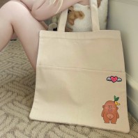 사랑이 엔젤 투포켓 에코백