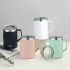 웰세스 이중 스텐 머그컵 550ml [W5502] 1P 보온 보냉 컬러 머그