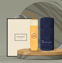 시즈넬 선물세트 카카오 수동우산+송월땡큐타올190g