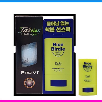 타이틀리스트 pro v1(3pc) 3구 닥터지 (Dr.G) 선스틱 선물세트
