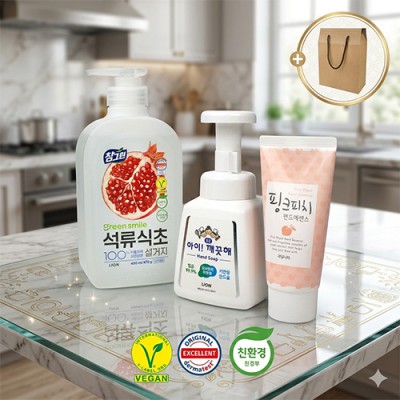 참그린 친환경 프리미엄 주방세제 아이깨끗해 3종세트