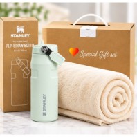 브생건 방한세트 26-1호(스탠리 에어로라이트 플립스트로2.0 텀블러 355ml+따뜻한 소프트 담요)
