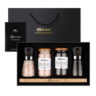 웰세스 WG-205 히말라야핑크솔트 히말라야핑크소금 블랙페퍼 그라인더 명절 근로자의날 창립기념 선물세트
