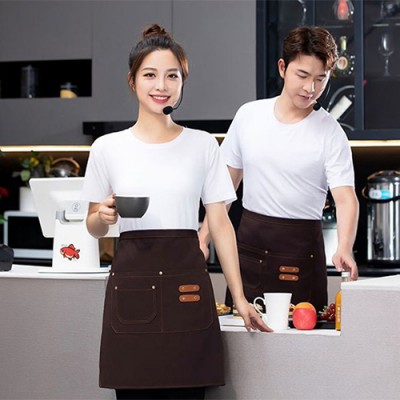 주방 허리앞치마 심플 바리스타 방수 미니앞치마 Y2529