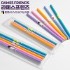 라메스프렌즈 파스텔연필5P세트(투명사각케이스)