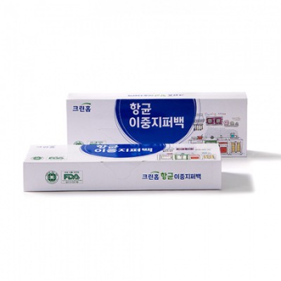크린홈 항균이중지퍼백 10매