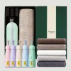 초경량 동글손잡이 캡슐5단 암막양우산+송월타올뉴라이트무지150g 우산타올 선물세트