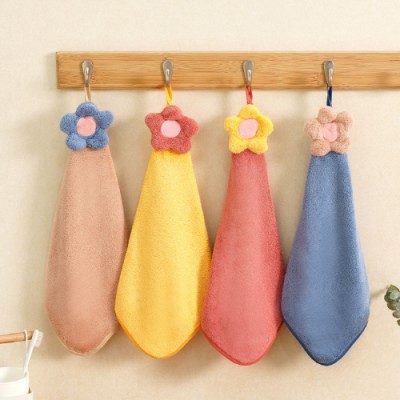 제이엘 플라워 고리수건 핸드타올 30*30cm
