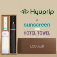 협립 3단 60 슈퍼 거꾸로 완전자동우산 +선크림+협립눈꽃타월타월-세트