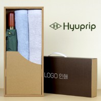 협립 3단60 슈퍼 엔티크 초고밀도 완전자동 우양산 +코마40수180호텔타월 2P-세트