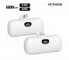 엑티몬 LCD 일체형 보조배터리5000mah C핀,8핀