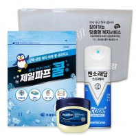 신신 구급함 구급키트 46호(제일파프5매입1팩+바세린50ml+멘소래담쿨에어스프레이)