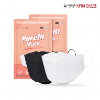 국내산_KF-94 퓨어핏 황사 방역 마스크_100매