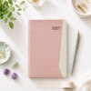 25절 별사이즈 핑크머랭 포켓형 양장 다이어리(프리)