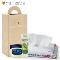 브생건623호 3종세트(카밀 핸드크림+바세린 퓨어스킨 젤리+크리넥스 안심99.9% 항균물티슈)