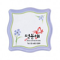 웨이브 멜라민냄비받침(보라)
