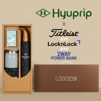 협립 3단 슈퍼 암막 고밀도 원목곡자 완전자동 우양산 +배터리+락앤락 메트로머그+타이틀리스트 골프공 6구-세트