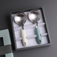 쓰임새 미니국자 2P 서빙스푼 먹방국자 (혼합색상)