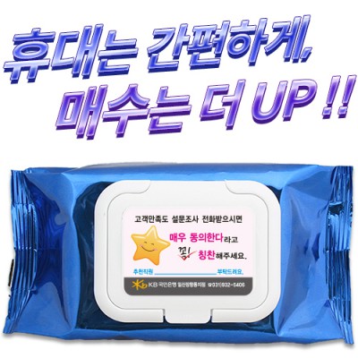 메탈블루 캡형 물티슈 (35/40매)