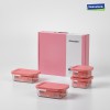 [글라스락] 간편 캡 4조(핑크) GLA-04