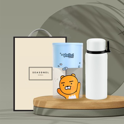 시즈넬 선물세트 카카오 가습기250ml+핸들링텀블러600ml