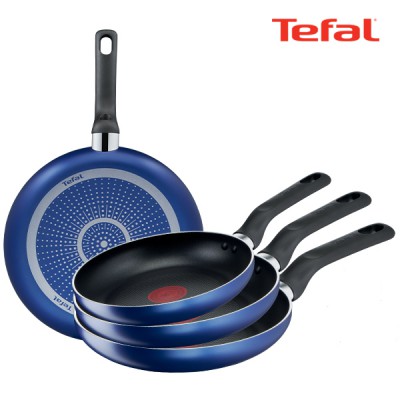 테팔 팬&냄비 PTFE 미드나잇 블루 4종세트 (프라이팬 20cm + 24cm + 26cm + 28cm)
