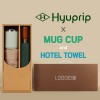 협립 3단70엔티크 고밀도 완전자동우산 +협립40수호텔코마180타월+로하스머그컵-세트
