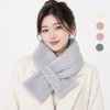 겨울 니트 퍼 목도리 남녀공용 미니 머플러 방한 단체선물 판촉 사은품