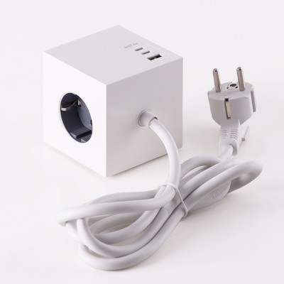 플라이토 블록 PD 20W 고용량  멀티탭 3구 C타입 2포트+USB 1포트  케이블형 1.5M JS-D32