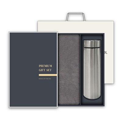 송월 프리미엄 텀블러세트 (30수 190g 1매 + 스마트텀블러 500ml 1개)