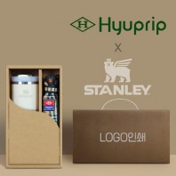협립 3단 선염체크 우산 +스탠리591ml 텀블러-세트
