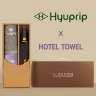 협립 3단60 슈퍼TEN(10K) 컨테이너 완전자동우산 +협립호텔코마170타월2P-세트
