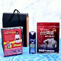 신신제약 신신파스5매+뿌리는 에어파스+자석 허리 보호대+기프트박스 건강 선물용품 선물세트 판촉 사은품 답례품 기프트