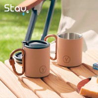 스테이24 캠핑전용 핑핑 스텐 머그컵 220ml