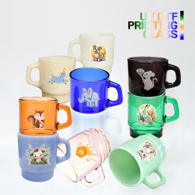 드망즈 UV DTF필름인쇄 레트로밀크글라스