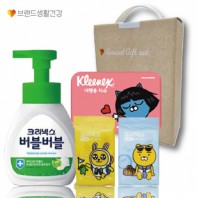 브생건153호 4종세트(크리넥스 버블버블 핸드워시+카카오 여행용티슈+카카오 수앤수물티슈2개)
