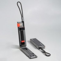 휴먼모션 C-2G 고속충전 3in1 케이블 C타입 8핀 5핀 아이폰 갤럭시 여행용 차량용