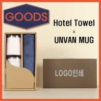 코마40수180호텔타월+어반스텐머그컵2P-굿즈용세트