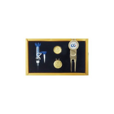 순금볼마크+그린보수기+자석티3종세트 /골프공/라이너/네임텍