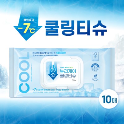 누리케어 쿨링티슈 10매 캡형