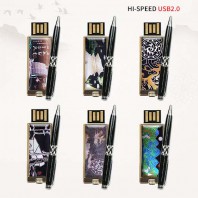 빛나 민족의 유산 시리즈 자개 2종세트 (USB메모리+자개볼펜 2.0 4GB~128GB) 6종 이미지
