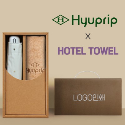 협립 5단 눈꽃 암막 우양산 +협립40수호텔코마180타월-세트