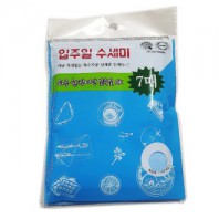 일주일 수세미 7P,일회용수세미