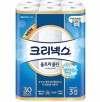 크리넥스 3겹 울트라클린 두루마리 화장지 25m 30롤