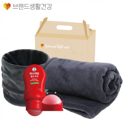브생건 방한세트 85호(벨벳 넥워머+멘소래담 롤온 마사지로션+따소담 무릎담요)