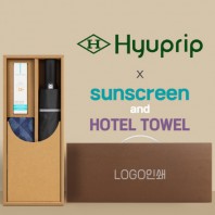협립 3단 60 슈퍼 거꾸로 완전자동우산 +선크림+스포츠타월-세트