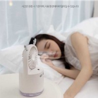 (( 가습기+ 냉각 쿨 선풍기+ 무드등))) 아이스 쿨링 휴대용 선풍기 손선풍기 탁상선풍기////// 냉풍기