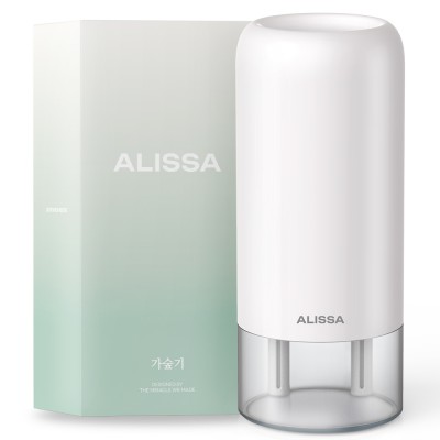 알리사 숲속안개 가습기 미니 초음파 사무용 무선 탁상용 충전식 700ml + 필터 4개