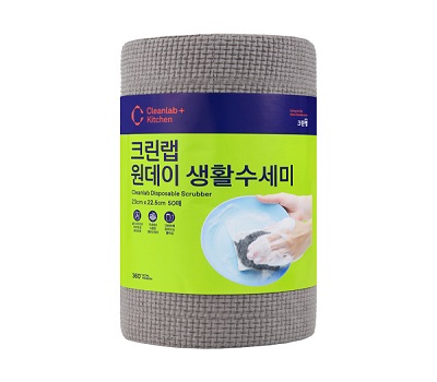 [크린랩] 수세미 원데이생활수세미 (60매)